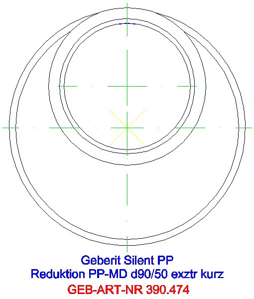 GE Silent-PP Reduktion exzentrisch kurz d90/50_390.474.14.1_G