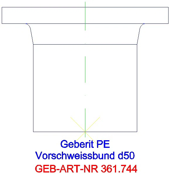 GE PE Vorschweissbund d50_361.744.16.1_A