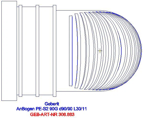GE Silent-db20 Anschlussbogen 90g verlängert d90/90 L30/11_308.883.14.1_G