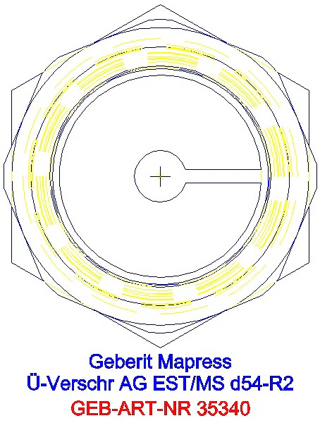 GE Mapress Edelstahl Übergangsverschr. mit AG d54-R2_35340_L