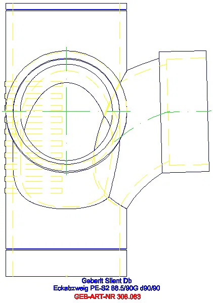 GE Silent-db20 Eckabzweig 88,5Gr d90/90_308.083.14.1_L