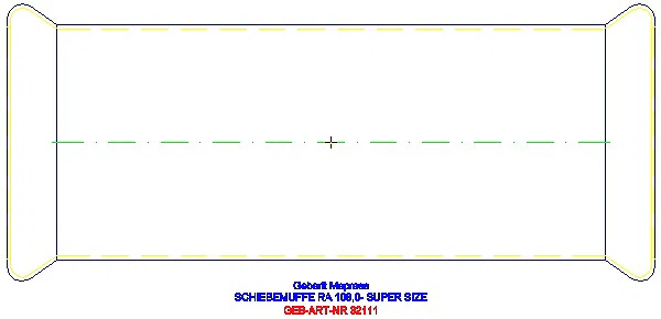 GE Mapress Edelstahl Schiebemuffe d108_32111_A