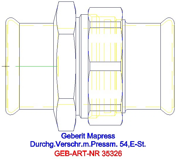 GE Mapress Edelstahl Verschraubung d54_35326_G
