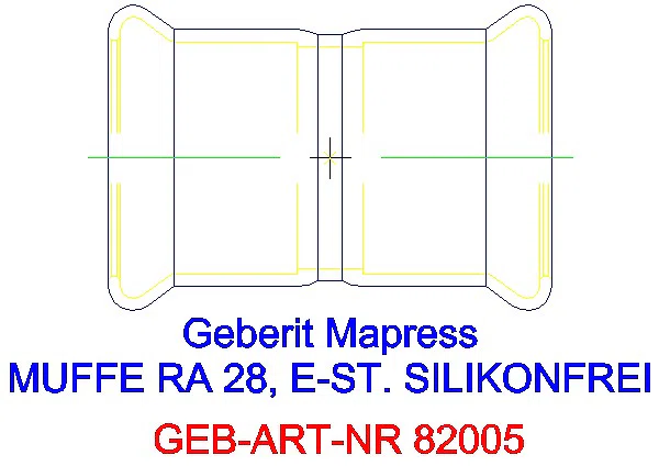 GE Mapress Edelstahl Muffe d28 (LABS-frei)_82005_G