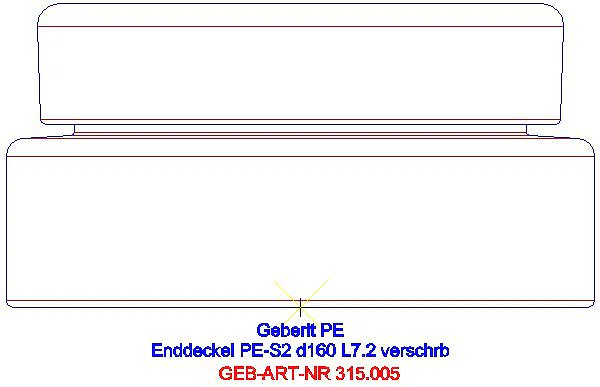 GE Silent-db20 Enddeckel verschraubbar d160_315.005.14.1_L
