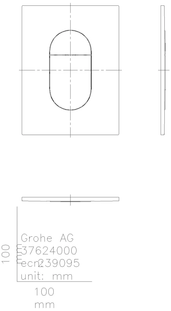 GROHE WC-Betätigung Arena Cosmopolitan S 37624 2-Mengen/Start&Stopp chrom
