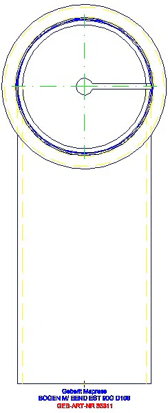GE Mapress Edelstahl Bogen 90Gr d108 mit Einschubende_33311_L