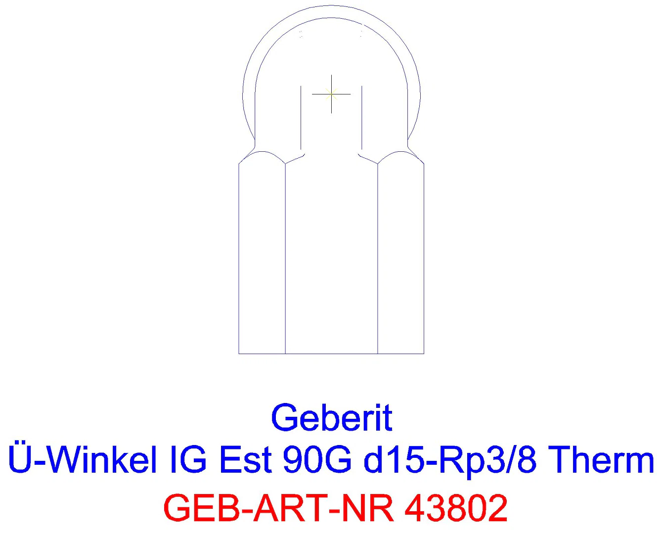 GE Mapress Therm Übergangswinkel mit Pressmuffe d108_43802_g