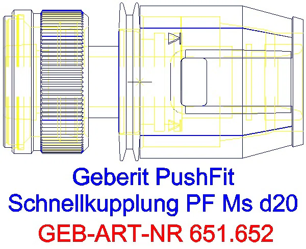 GE PushFit Schnellkupplung Ms d20_651.652.00.1_L
