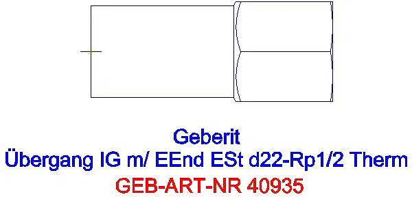 GE Mapress Therm Übergang mit IG und Einschubende d22-Rp1/2_40935_G