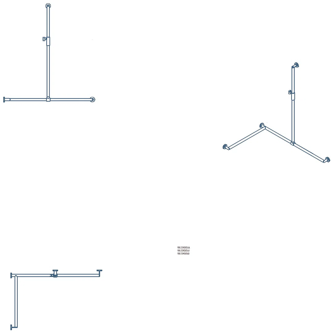 HEWI DUHA,d:32,li,A1:1250,W1:1185,W2: 765,PVD,Br.H.mag. messing glzd
