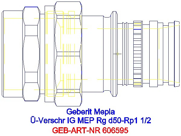 GE Mepla Übergangsverschraubung mit IG Rg d50-Rp1 1/2_606.595.00.5_G