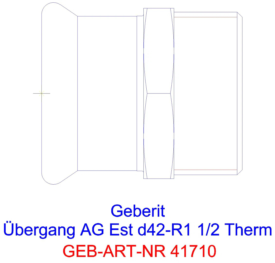 GE Mapress Therm Übergang mit AG d35-R1 1/4_41710_a
