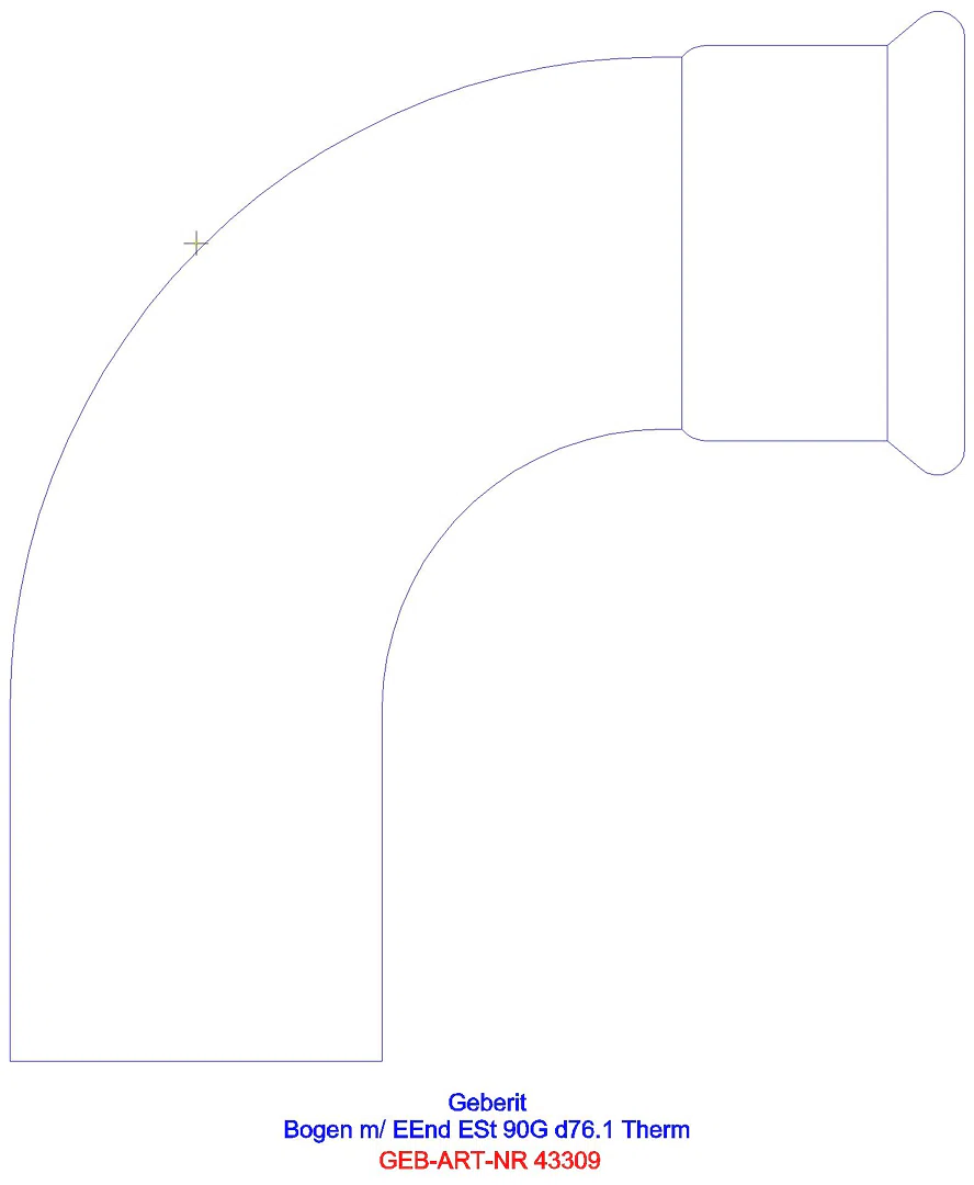 GE Mapress Therm Bogen 90Gr d76,1 mit Einschubende_43309_l