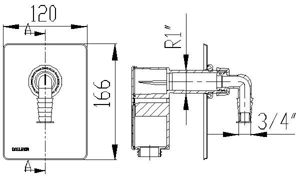 DALLMER Anschlussset Waschgeräte-Siphon 400 Vario.1