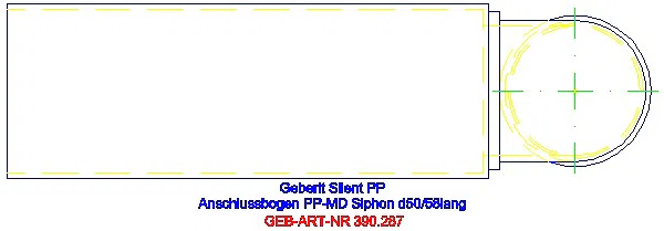GE Silent-PP Anschlussbogen 90Gr verlängert d50/58_390.287.14.1_G