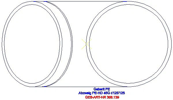 GE PE Abzweig 45Gr d125/125_368.139.16.1_G