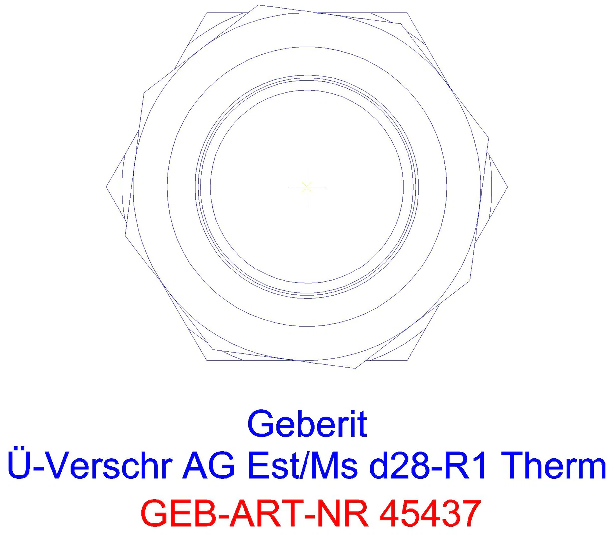 GE Mapress Therm Übergangsverschr. mit AG d22-R3/4_45437_l