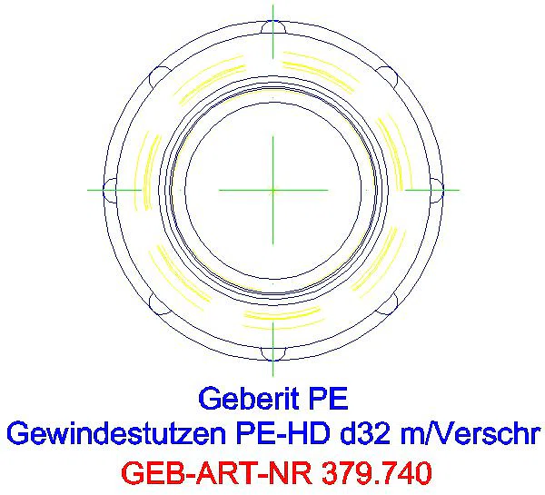 GE PE Gewindestutzen mit Quetschverschraubung d32 H4,5_379.740.16.1_G