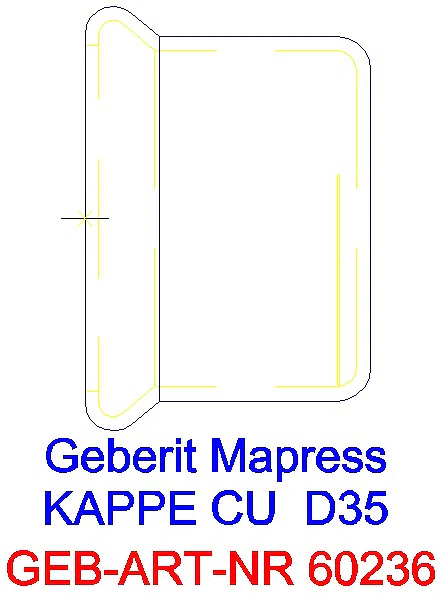 GE Mapress Kupfer Kappe d35_60236_A