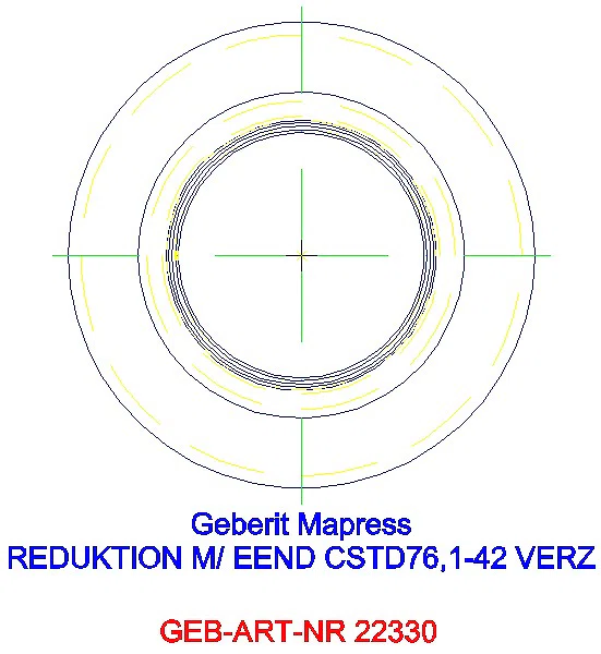 GE Mapress C-Stahl Reduktion mit Einschubende d76.1-42 verzinkt_22330_A