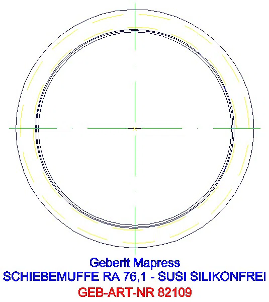 GE Mapress Edelstahl Schiebemuffe d76,1 (LABS-frei)_82109_L