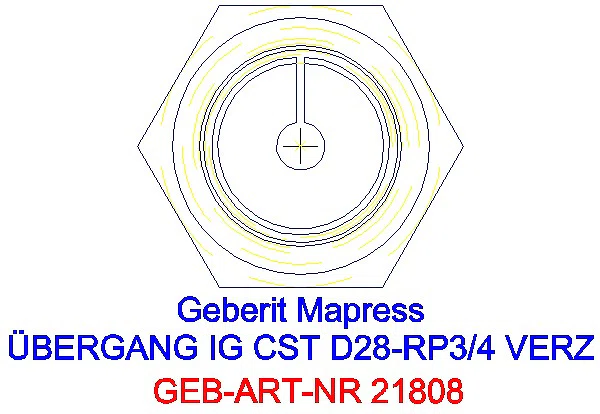 GE Mapress C-Stahl Übergang mit IG d28-Rp3/4 verzinkt_21808_L