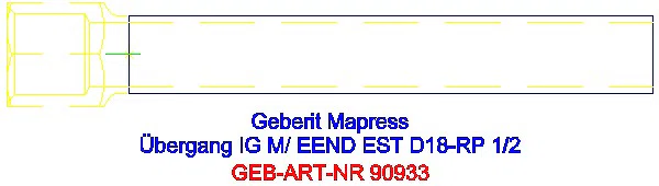 GE Mapress Edelstahl Übergang mit IG und Einschubende d18-Rp1/2_90933_G