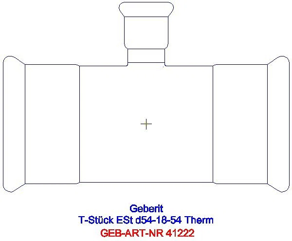 GE Mapress Therm T-Stück reduziert d54-18-54_41222_A