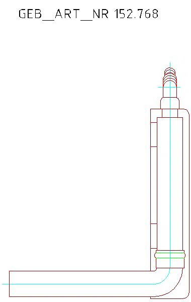 GE Aufputzsiphon für Geräte mit Abdeckung_152.768.11.1_L