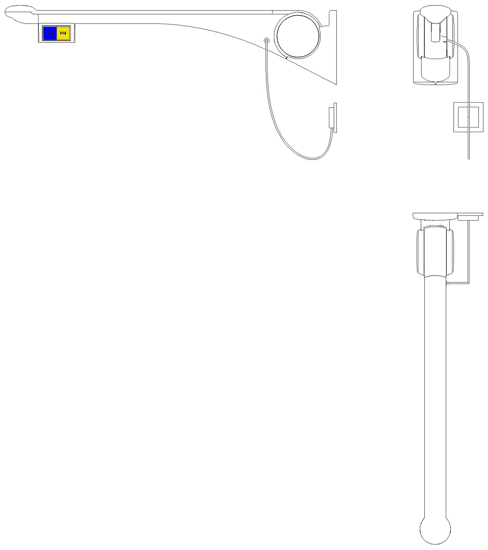 HEWI Stützklappgriff Premium,900 mm, re Spül/FT(E-Ausf.) weiß hgl-wem