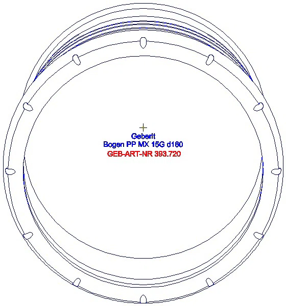 GE Silent-Pro Bogen 15Gr d160mm_393.720.14.1_G
