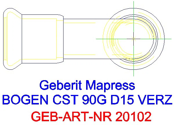 GE Mapress C-Stahl Bogen 90Gr d15 verzinkt_20102_G