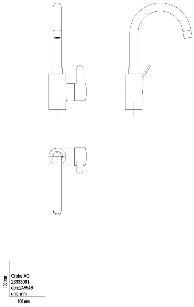 GROHE EH-WT-Batterie Eurosmart C 23933_1 L-Size Push-open Ablaufgarnitur chrom