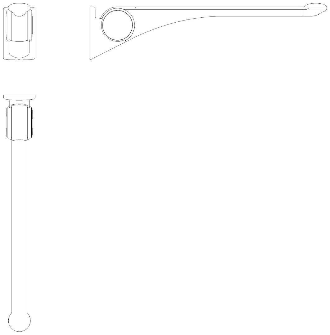 HEWI Stützklappgriff Premium,900 mm weiß hgl-wem