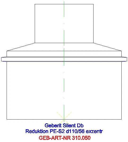 GE Silent-db20 Reduktion exzentrisch d110/56_310.050.14.1_L