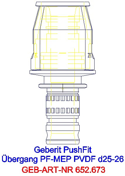 GE PushFit Übergang auf Mepla PVDF d25-26_652.673.00.1_G