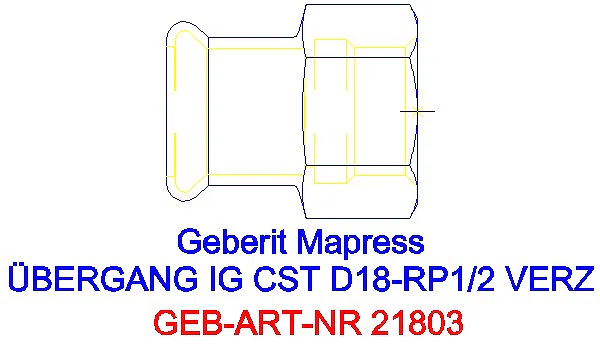 GE Mapress C-Stahl Übergang mit IG d18-Rp1/2 verzinkt_21803_G