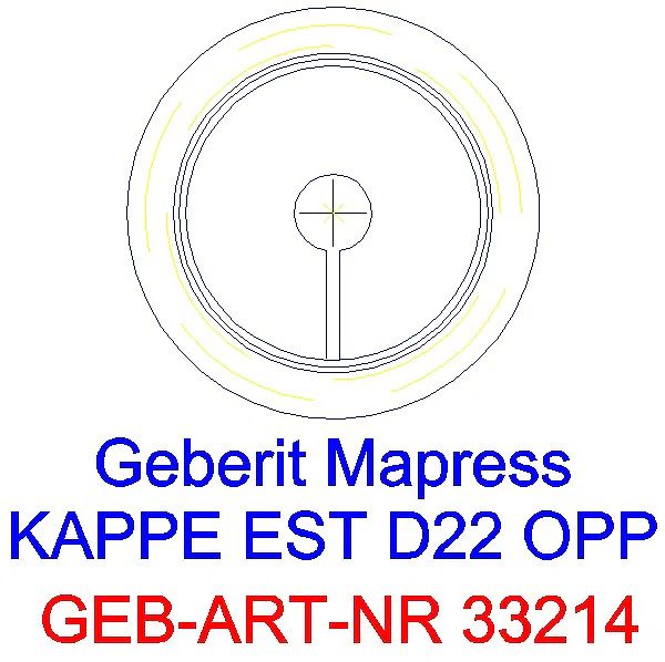 GE Mapress Edelstahl Kappe d22_33214_L