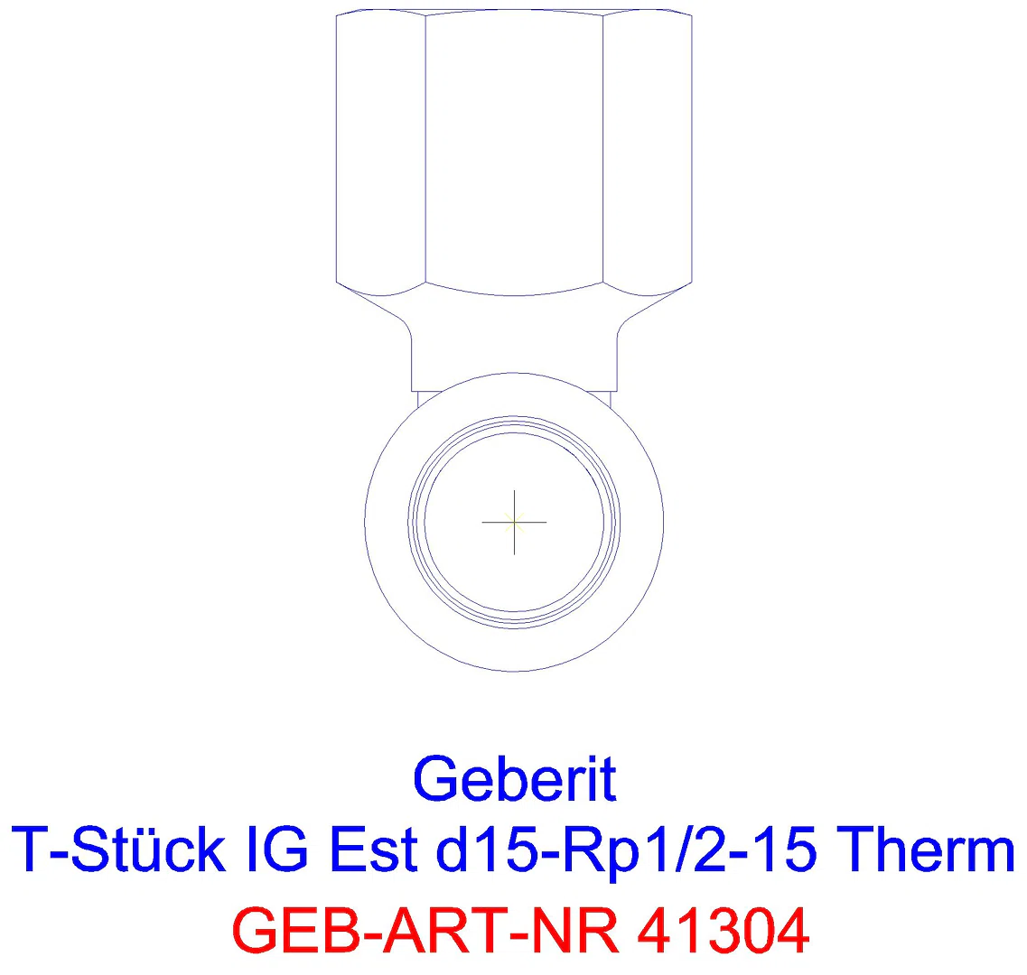 GE Mapress Therm T-Stück mit IG d108-76,1-108_41304_l