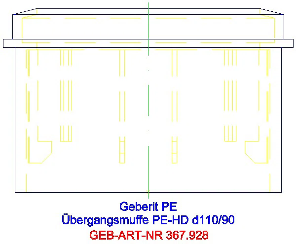 GE PE Übergangsmuffe d90/110_367.928.16.1_A