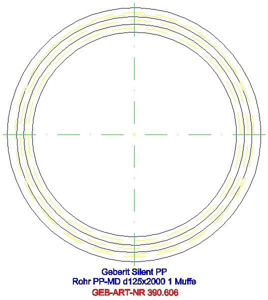 GE Silent-PP Rohr mit Muffe d125x4,2 L:200cm_390.606.14.1_G