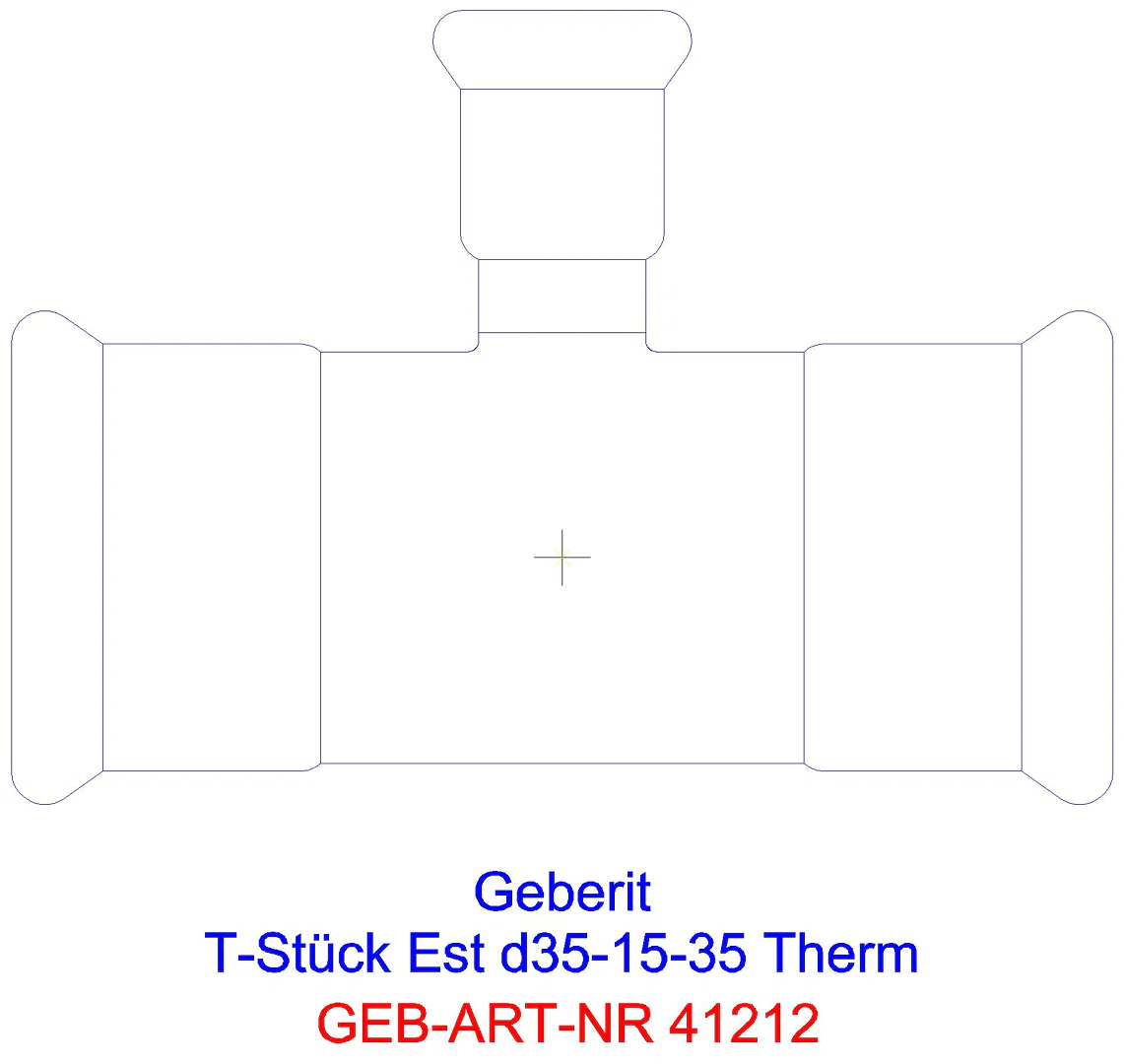 GE Mapress Therm T-Stück reduziert d28-22-28_41212_a