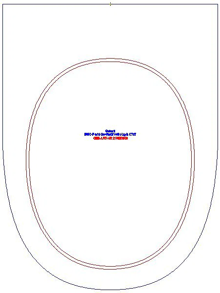 Renova Comfort Stand-WC Flachspüler erhöht, Abgang horizontal, KeraTect_218520600_G