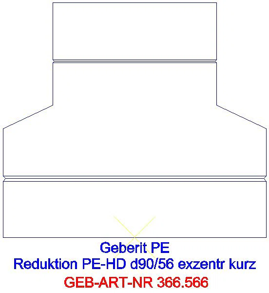 GE PE Reduktion exzentrisch kurz d90/56_366.566.16.1_L