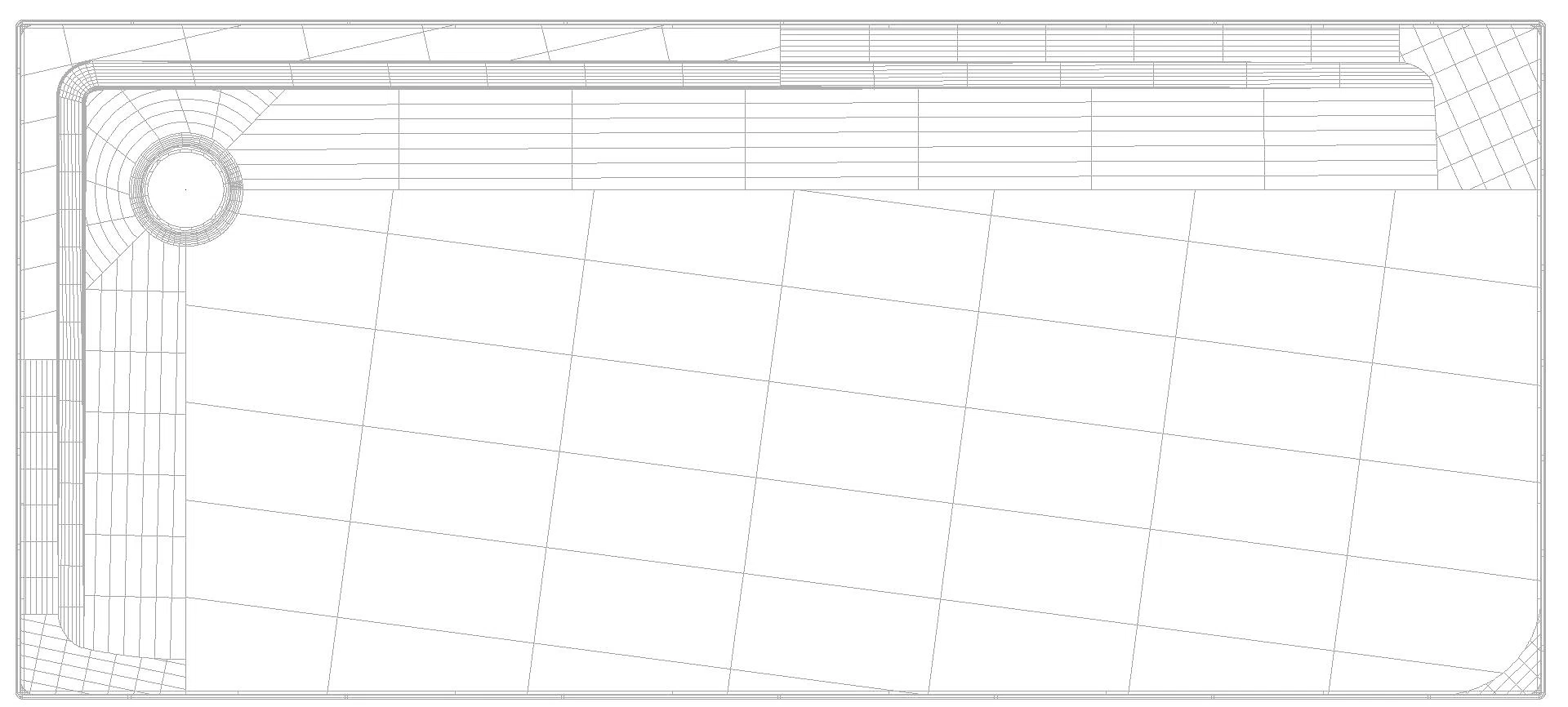 KALDEWEI SUPERPLAN mit Wannenträger Duschfläche, 800x1800x32 mm, Modell-Nr: 1847-2