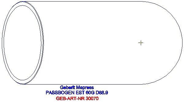 GE Mapress Edelstahl Passbogen 60Gr d88,9_30070_G