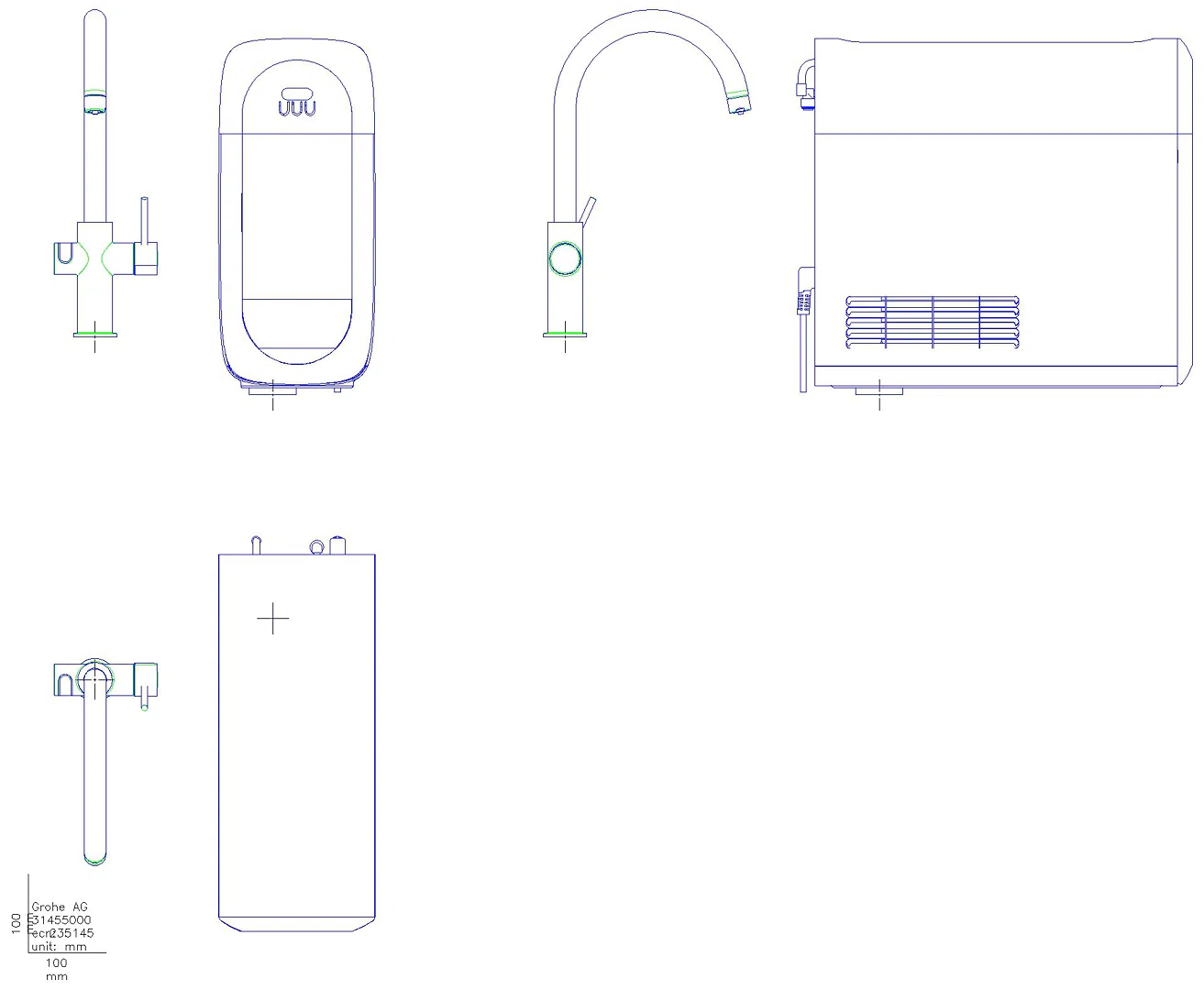 GROHE Starterkit GROHE Blue Home 31455_1 Bluetooth/WIFI C-Auslauf chrom