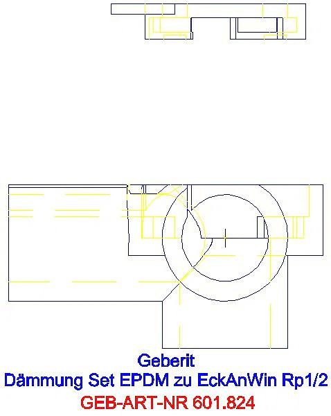 GE Schalldämmset, zu Geberit Mapress Eckanschlusswinkel 90Gr_601.824.00.1_G