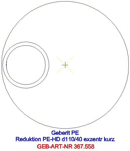 GE PE Reduktion exzentrisch kurz d110/40_367.558.16.1_G